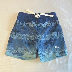 Tommy Bahama - Shark Patterned Blue Swim Shorts